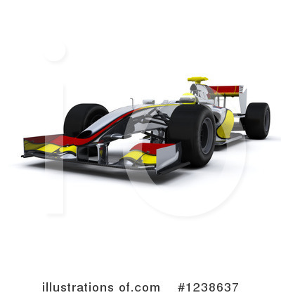 Royalty-Free (RF) Race Car Clipart Illustration by KJ Pargeter - Stock Sample #1238637