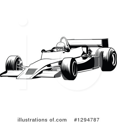 Race Car Clipart #1294787 by dero