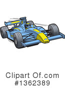 Race Car Clipart #1362389 by Clip Art Mascots