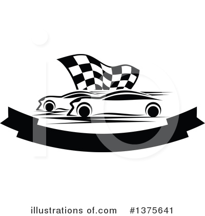 Race Car Clipart #1375641 by Vector Tradition SM