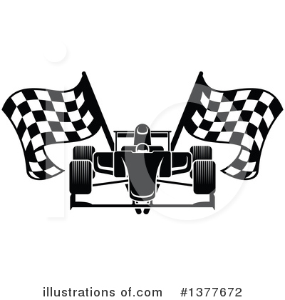 Racing Flag Clipart #1377672 by Vector Tradition SM