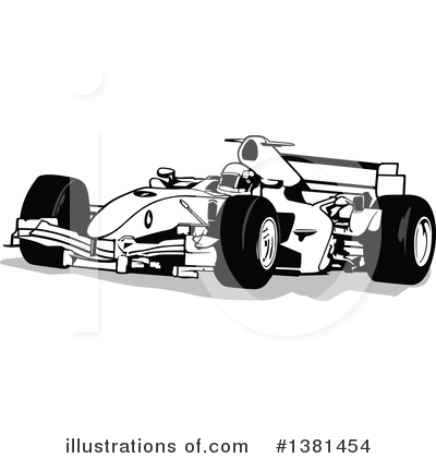 Royalty-Free (RF) Race Car Clipart Illustration by dero - Stock Sample #1381454
