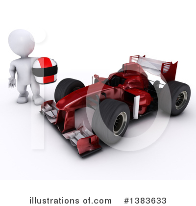 Royalty-Free (RF) Race Car Clipart Illustration by KJ Pargeter - Stock Sample #1383633