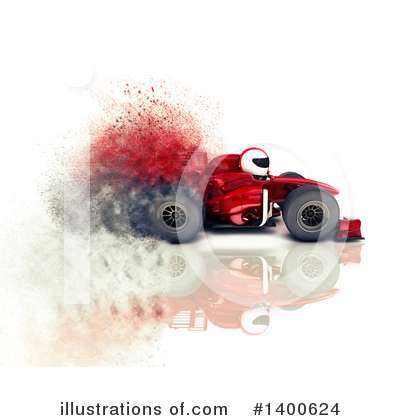Race Car Clipart #1400624 by KJ Pargeter
