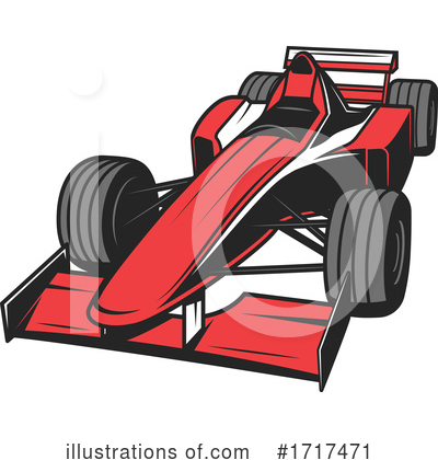 Race Car Clipart #1717471 by Vector Tradition SM