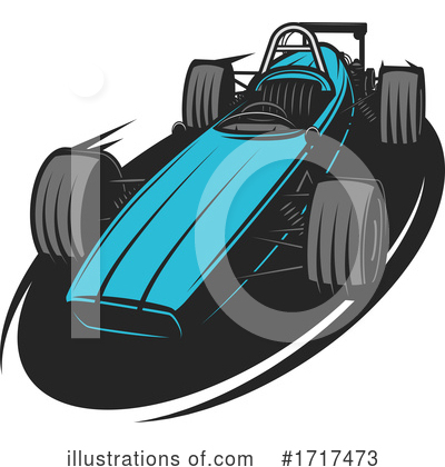Race Car Clipart #1717473 by Vector Tradition SM