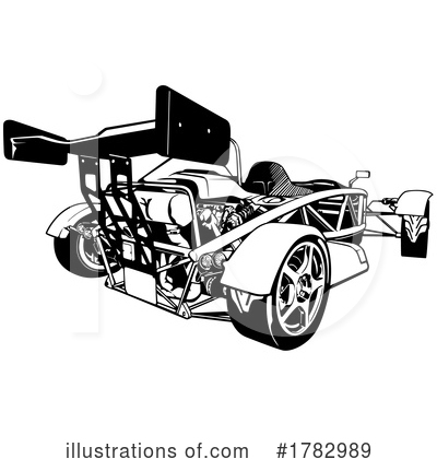 Royalty-Free (RF) Race Car Clipart Illustration by dero - Stock Sample #1782989