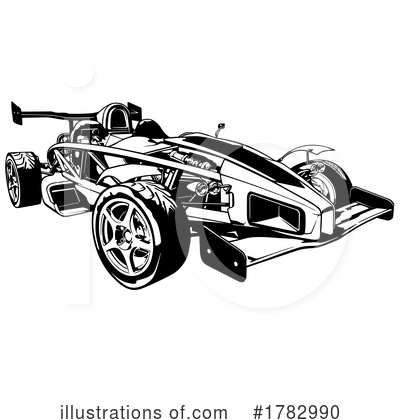 Royalty-Free (RF) Race Car Clipart Illustration by dero - Stock Sample #1782990