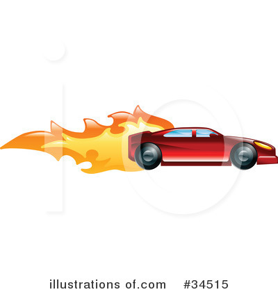 Racecars Clipart #34515 by AtStockIllustration