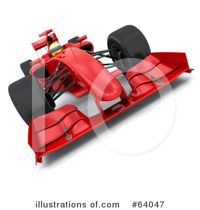 Royalty-Free (RF) Race Car Clipart Illustration by KJ Pargeter - Stock Sample #64047