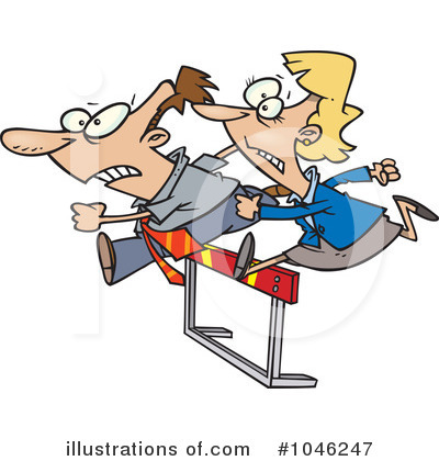 Royalty-Free (RF) Race Clipart Illustration by toonaday - Stock Sample #1046247