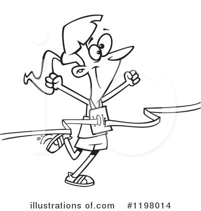Royalty-Free (RF) Race Clipart Illustration by toonaday - Stock Sample #1198014