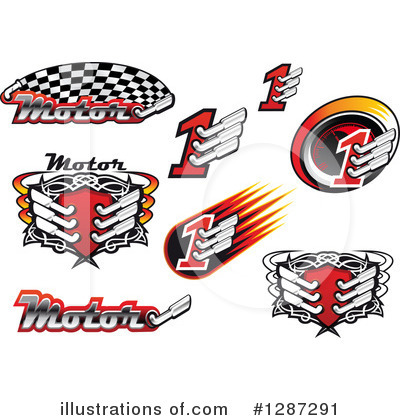 Royalty-Free (RF) Racing Clipart Illustration by Vector Tradition SM - Stock Sample #1287291