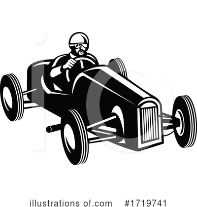 Race Car Clipart #1719741 by patrimonio