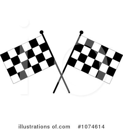 Royalty-Free (RF) Racing Flag Clipart Illustration by Pams Clipart - Stock Sample #1074614