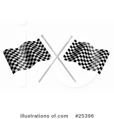Checkered Flag Clipart #25396 by KJ Pargeter