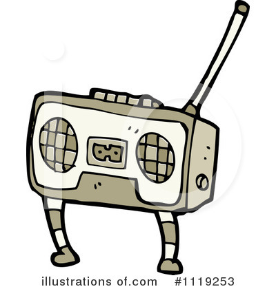 Boom Box Clipart #1119253 by lineartestpilot