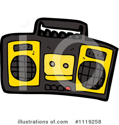 Boom Box Clipart #1119258 by lineartestpilot