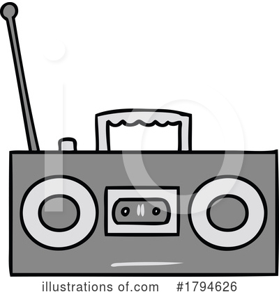 Royalty-Free (RF) Radio Clipart Illustration by lineartestpilot - Stock Sample #1794626