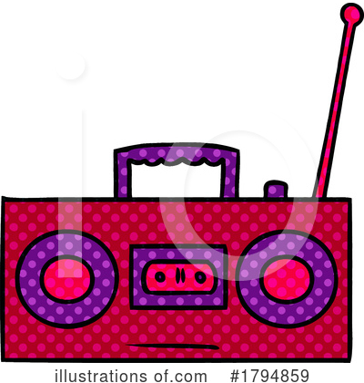 Royalty-Free (RF) Radio Clipart Illustration by lineartestpilot - Stock Sample #1794859