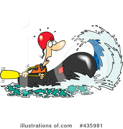 Royalty-Free (RF) Rafting Clipart Illustration by toonaday - Stock Sample #435981