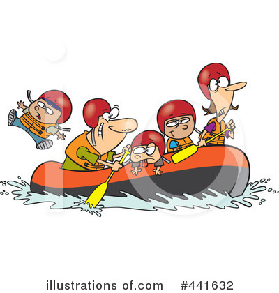 Royalty-Free (RF) Rafting Clipart Illustration by toonaday - Stock Sample #441632