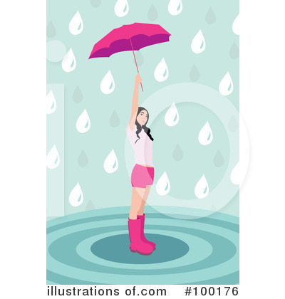 Royalty-Free (RF) Rain Clipart Illustration by mayawizard101 - Stock Sample #100176