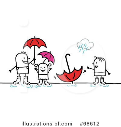 Royalty-Free (RF) Rain Clipart Illustration by NL shop - Stock Sample #68612