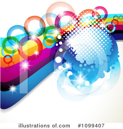 Royalty-Free (RF) Rainbow Background Clipart Illustration by merlinul - Stock Sample #1099407