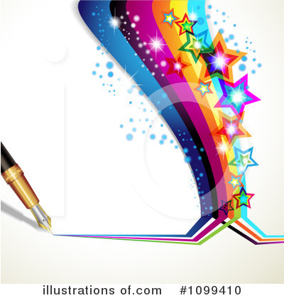 Royalty-Free (RF) Rainbow Background Clipart Illustration by merlinul - Stock Sample #1099410
