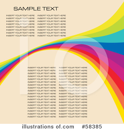 Royalty-Free (RF) Rainbow Background Clipart Illustration by MilsiArt - Stock Sample #58385