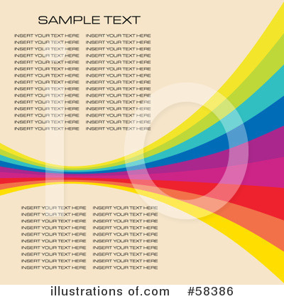Royalty-Free (RF) Rainbow Background Clipart Illustration by MilsiArt - Stock Sample #58386