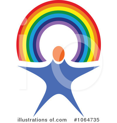 Rainbow Clipart #1064735 by Vector Tradition SM