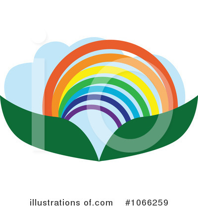 Royalty-Free (RF) Rainbow Clipart Illustration by Vector Tradition SM - Stock Sample #1066259