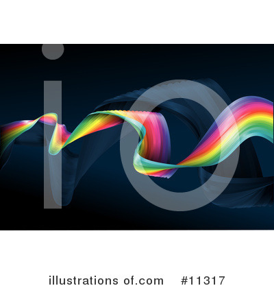 Rainbows Clipart #11317 by AtStockIllustration