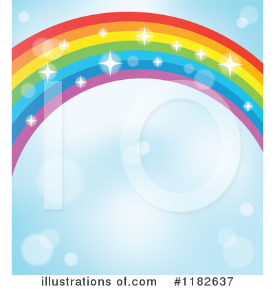 Royalty-Free (RF) Rainbow Clipart Illustration by visekart - Stock Sample #1182637