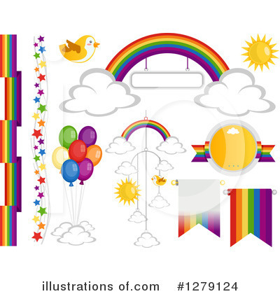 Royalty-Free (RF) Rainbow Clipart Illustration by BNP Design Studio - Stock Sample #1279124