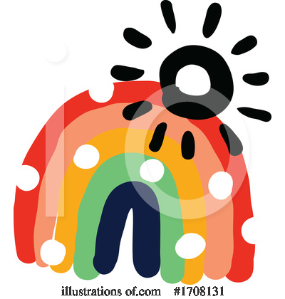 Royalty-Free (RF) Rainbow Clipart Illustration by elena - Stock Sample #1708131