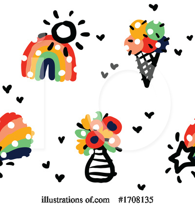 Royalty-Free (RF) Rainbow Clipart Illustration by elena - Stock Sample #1708135
