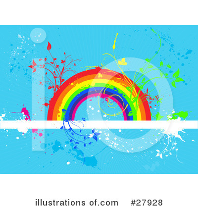 Royalty-Free (RF) Rainbow Clipart Illustration by KJ Pargeter - Stock Sample #27928