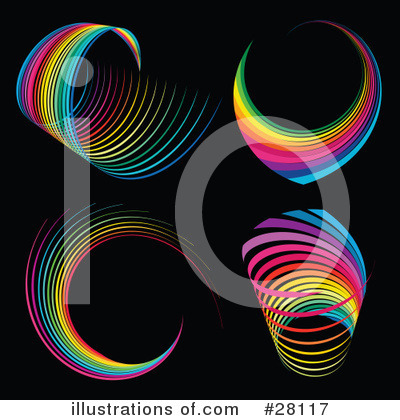 Royalty-Free (RF) Rainbow Clipart Illustration by KJ Pargeter - Stock Sample #28117