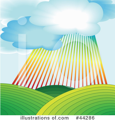 Royalty-Free (RF) Rainbow Clipart Illustration by kaycee - Stock Sample #44286