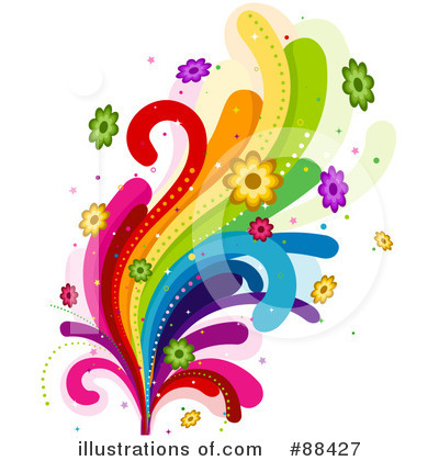 Royalty-Free (RF) Rainbow Clipart Illustration by BNP Design Studio - Stock Sample #88427