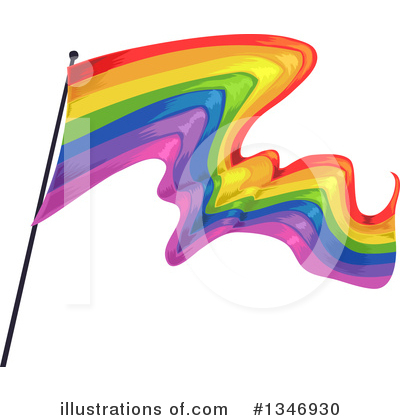 Royalty-Free (RF) Rainbow Flag Clipart Illustration by BNP Design Studio - Stock Sample #1346930
