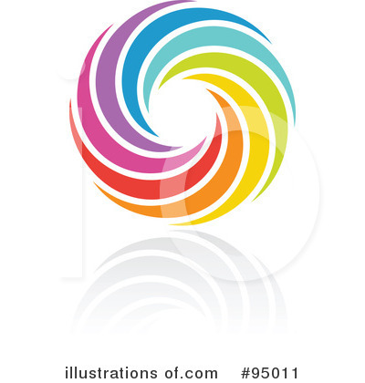 Royalty-Free (RF) Rainbow Logo Clipart Illustration by elena - Stock Sample #95011