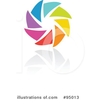 Royalty-Free (RF) Rainbow Logo Clipart Illustration by elena - Stock Sample #95013