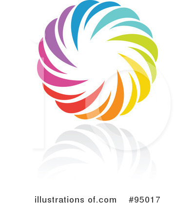 Royalty-Free (RF) Rainbow Logo Clipart Illustration by elena - Stock Sample #95017