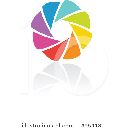 Royalty-Free (RF) Rainbow Logo Clipart Illustration by elena - Stock Sample #95018