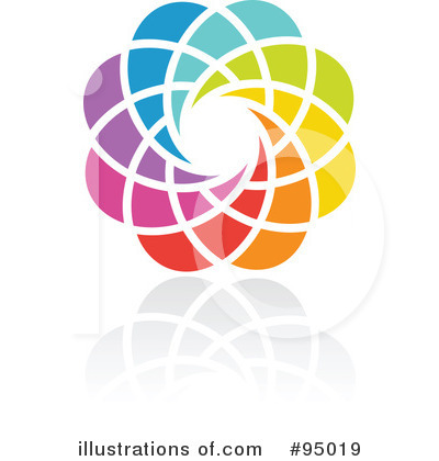 Royalty-Free (RF) Rainbow Logo Clipart Illustration by elena - Stock Sample #95019