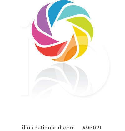 Royalty-Free (RF) Rainbow Logo Clipart Illustration by elena - Stock Sample #95020